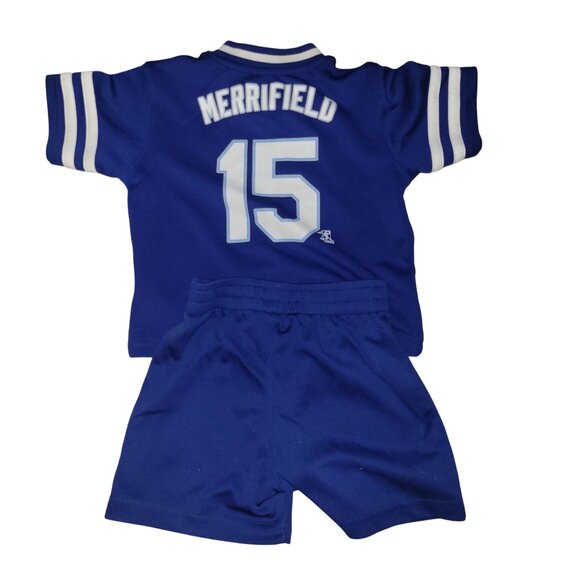 Kansas City Royals Toddler Outfit Merrifield #15 Blue Shirt & Shorts Set 18M Gen - Picture 4 of 4
